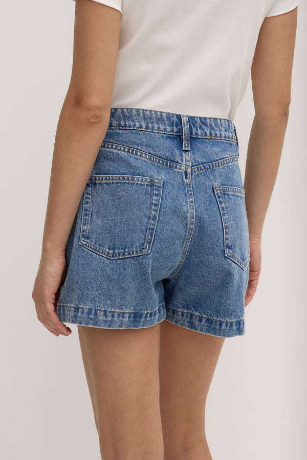 Boxy Denim Short