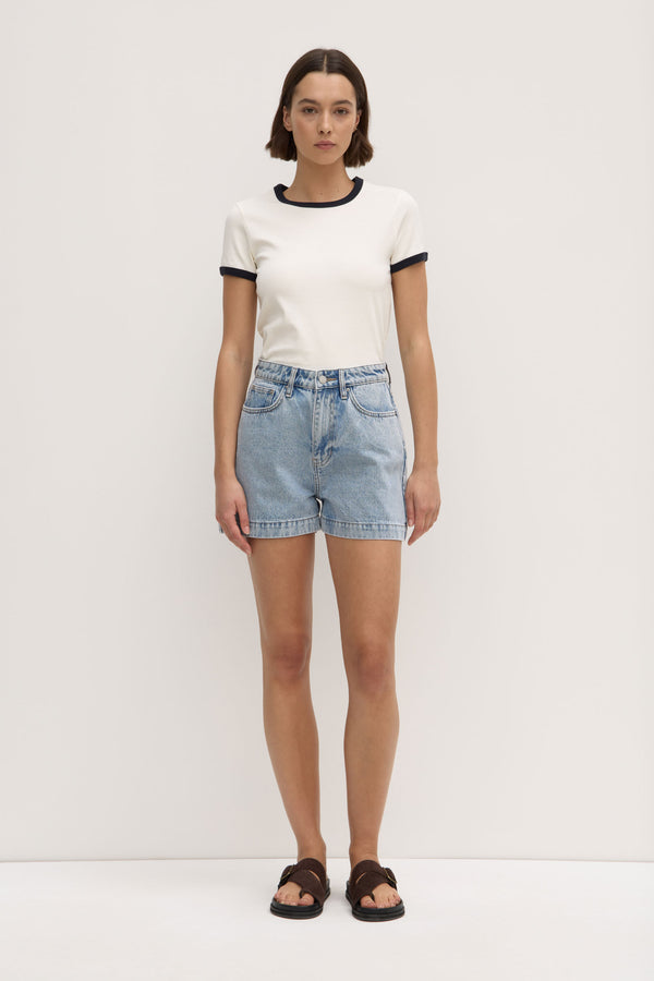 Boxy Denim Short