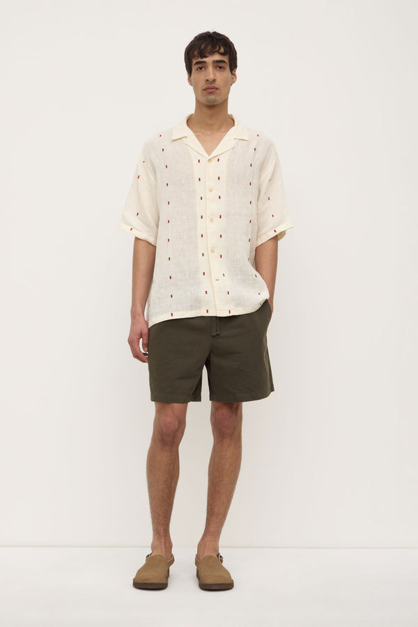 Broken_Embroidery_Short_Sleeve_Shirt_Cream_0946jpeg