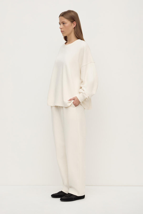 Brushed Cotton Lounge Sweater