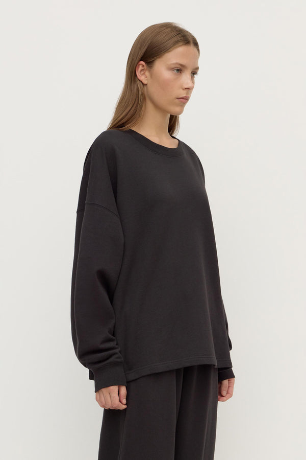 Brushed Cotton Lounge Sweater