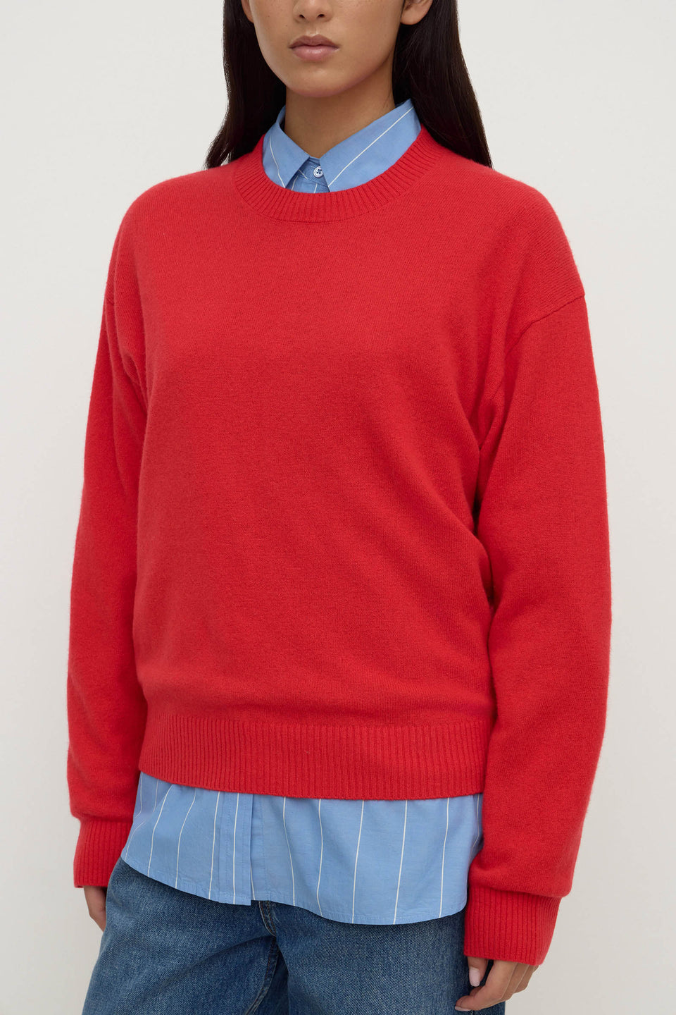 Womens Carter Wool Sweater Flame | Assembly Label – Assembly Label | NZ