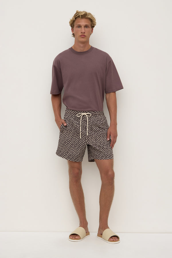 Cascade_Print_Swim_ShortˇWashed_Black_Cream_1608