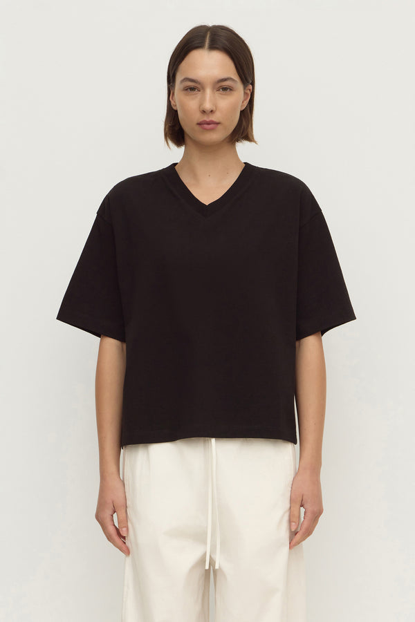 Ellie V Neck Oversized Tee