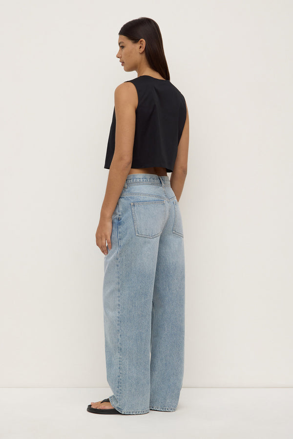 Emmy Tie Front Top Black-5