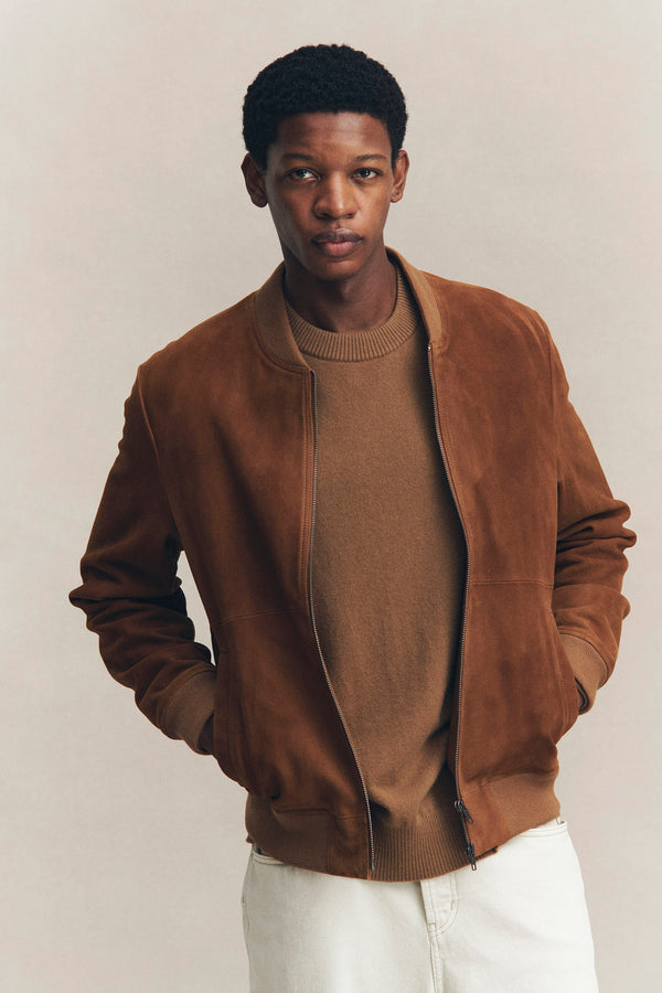 Finlay Suede Bomber Jacket
