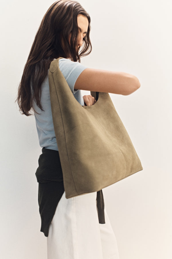 Neve Suede Shoulder Bag
