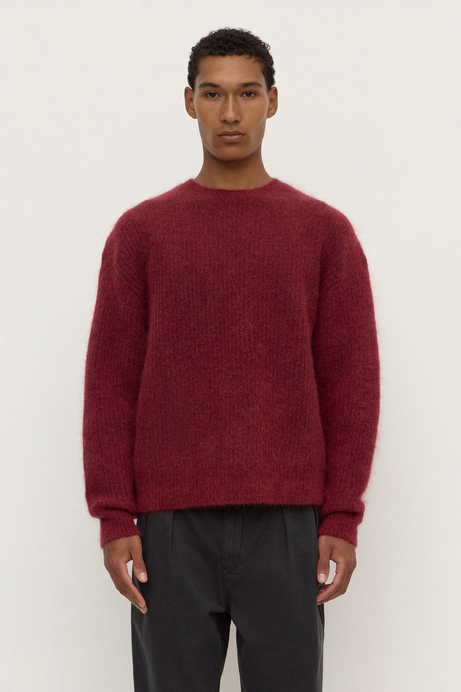 Mens Francis Rib Knit Brick | Assembly Label – Assembly Label | NZ