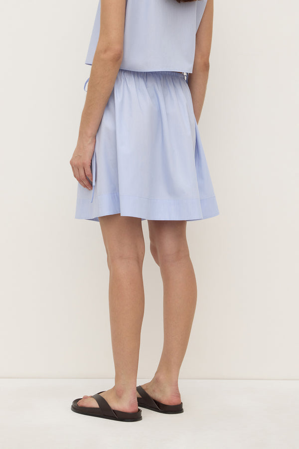 Havana Stripe Poplin Skirt