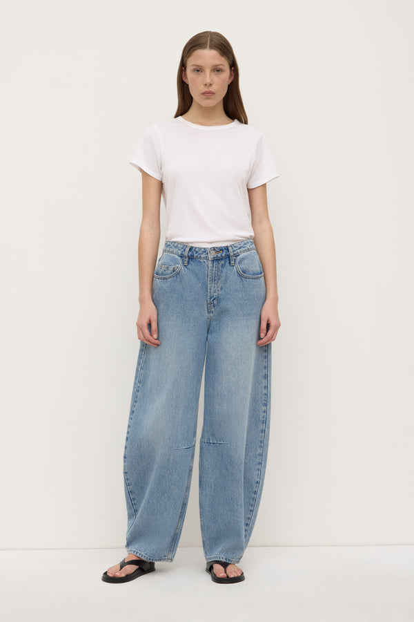 High Rise Barrel Jean