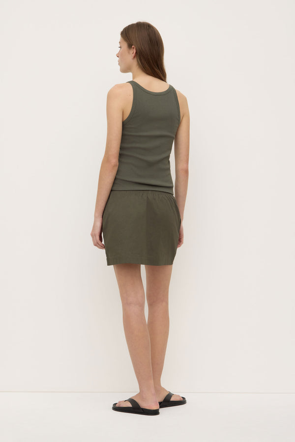 Kalla_Poplin_Mini_Skirt_Moss_0610