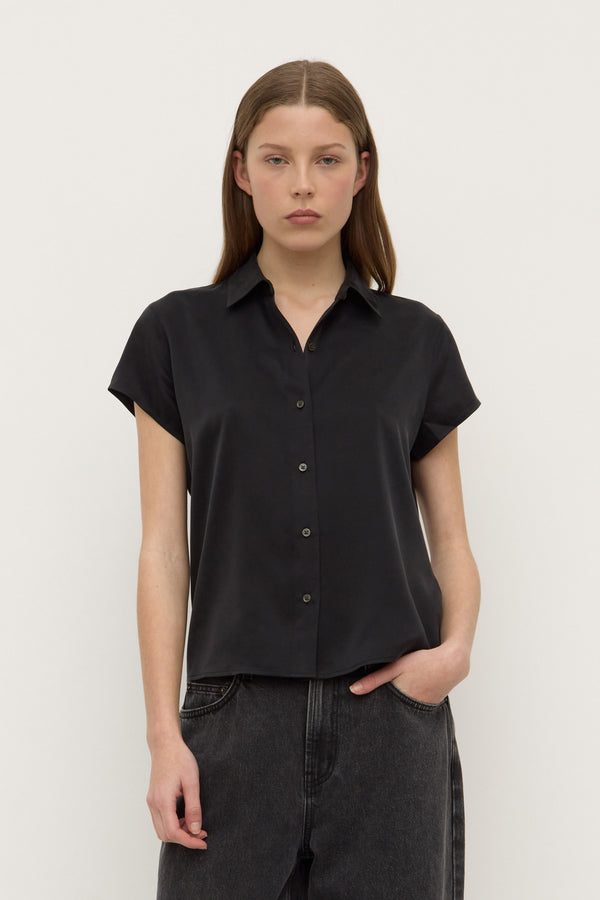 Karri Silk Short Sleeve Shirt