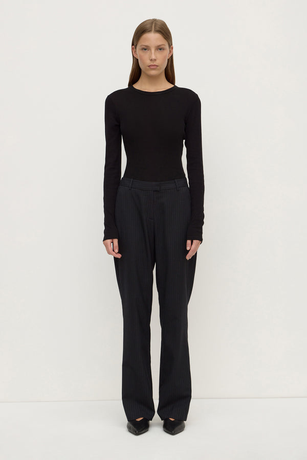 Kehlani_Low_Rise_Suit_Pant_Black_Pinstripe_1882