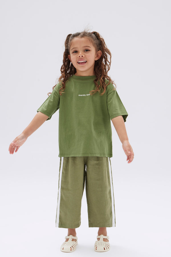 Kids Linen Racer Pant