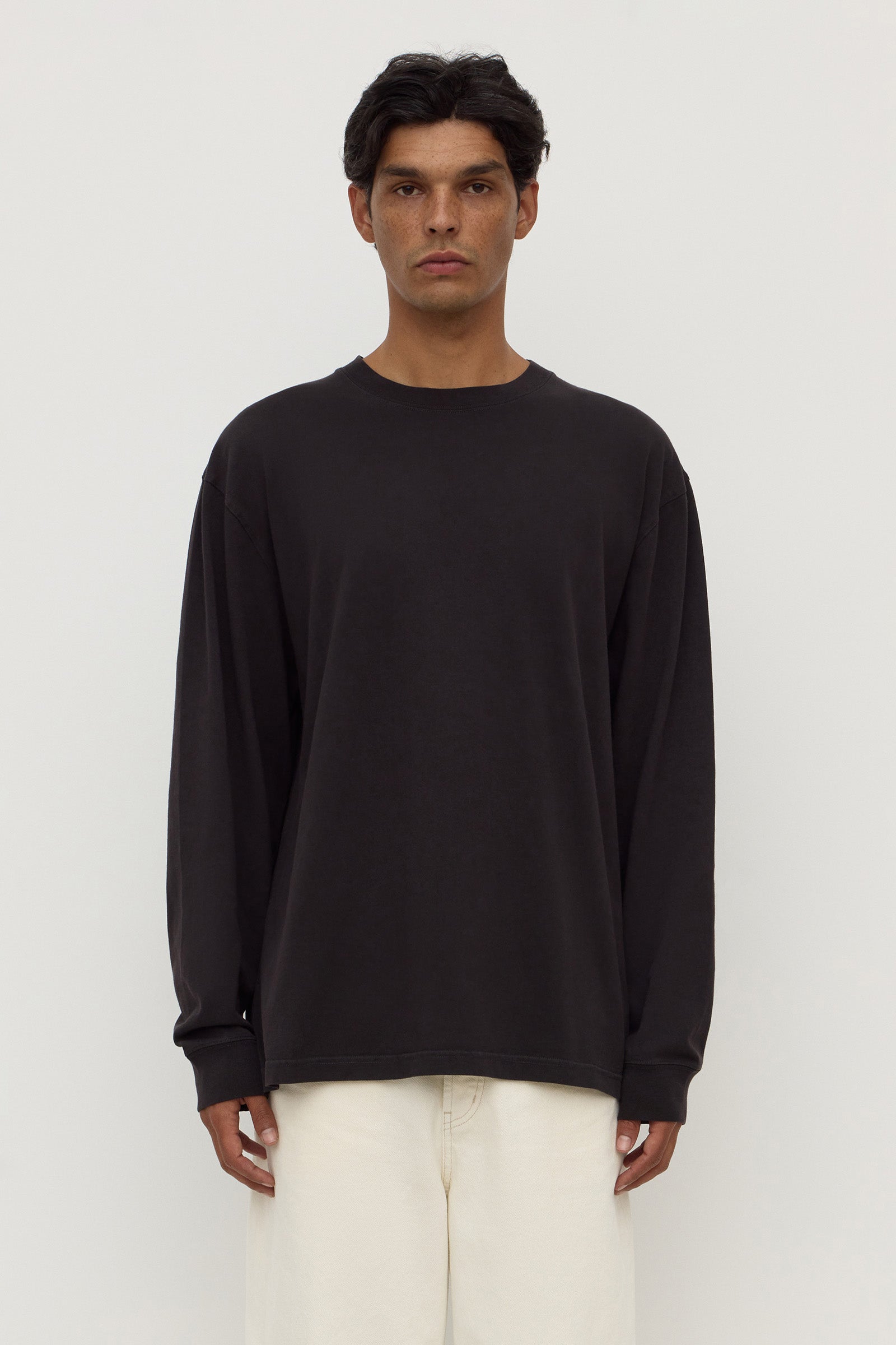 Mens Knox Long Sleeve Tee Washed Black | Assembly Label – Assembly