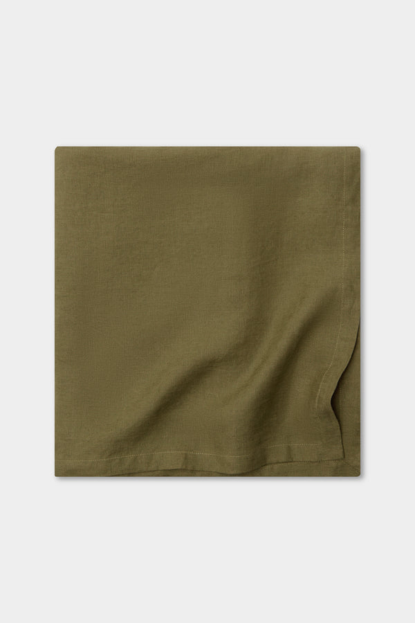 Linen Table Cloth Olive