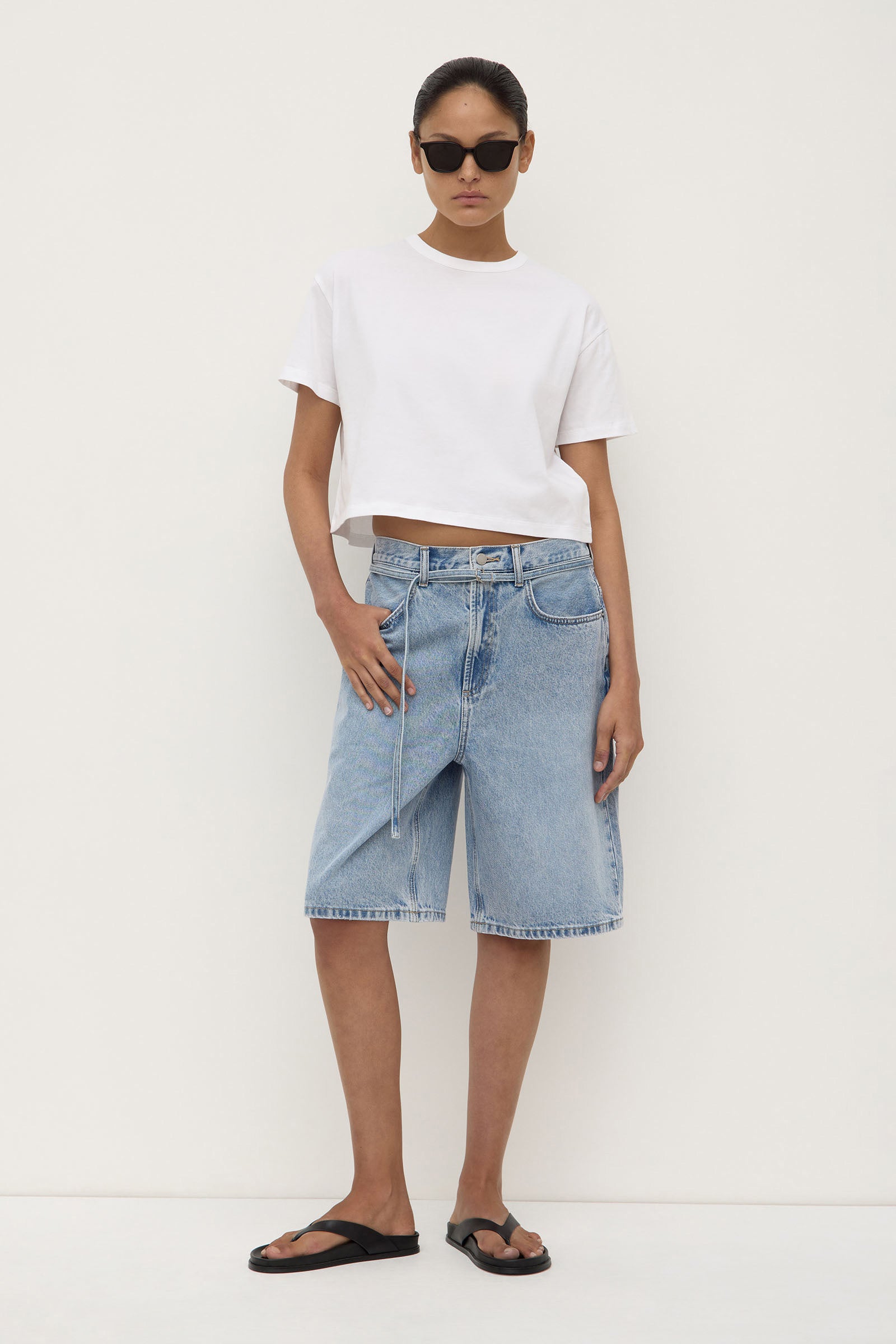 Assembly Label Denim Shorts Nz Womens Boxy Denim Shorts