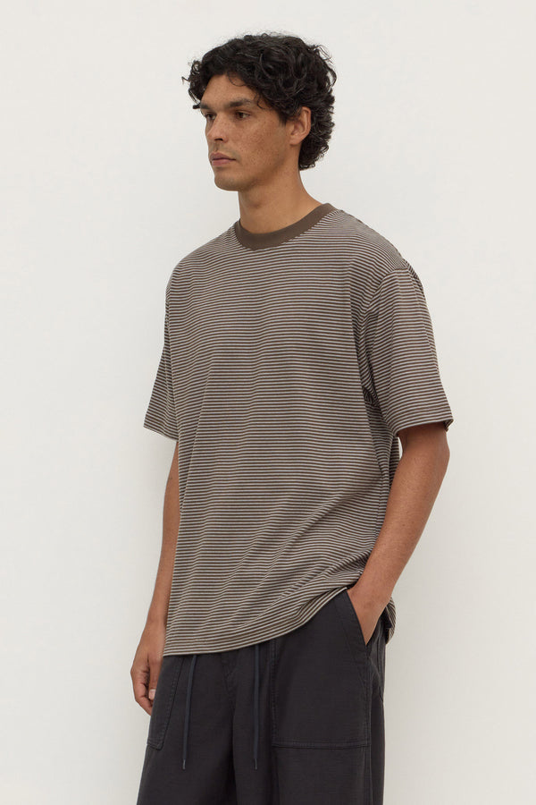 Malone_Stripe_Short_Sleeve_Tee_Bark_White_1509