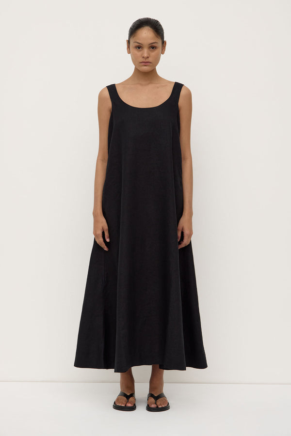 Maree_Linen_Midi_Dress_Black_0097