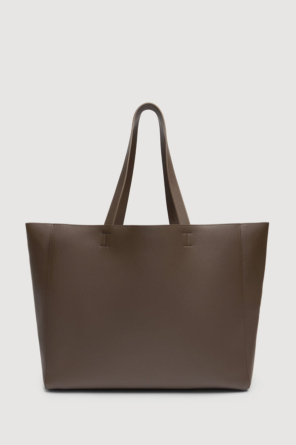 Marina Leather Tote Walnut-1