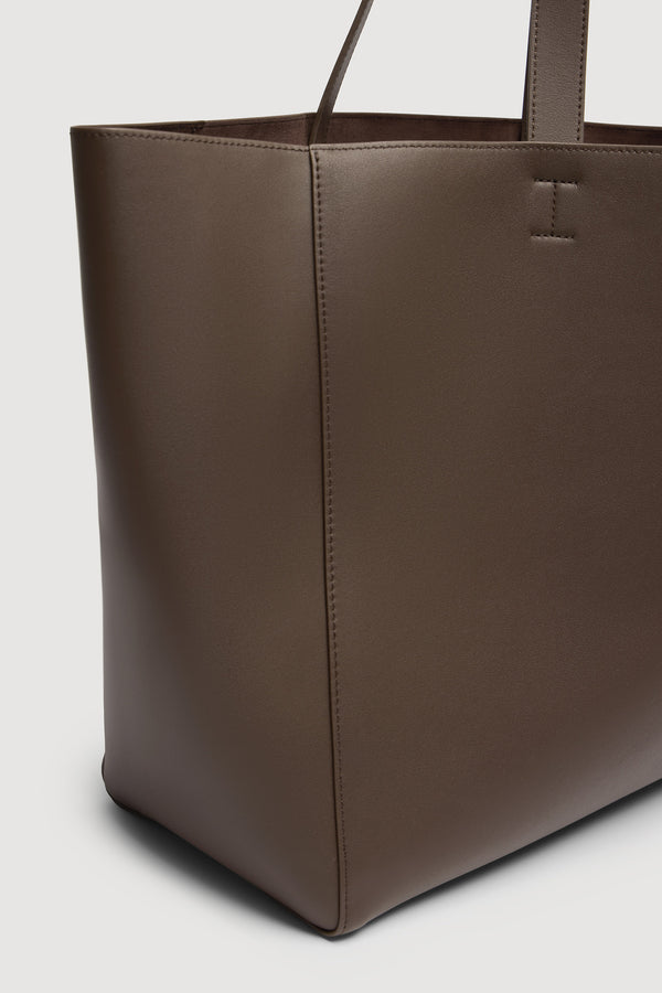 Marina Leather Tote Walnut-2