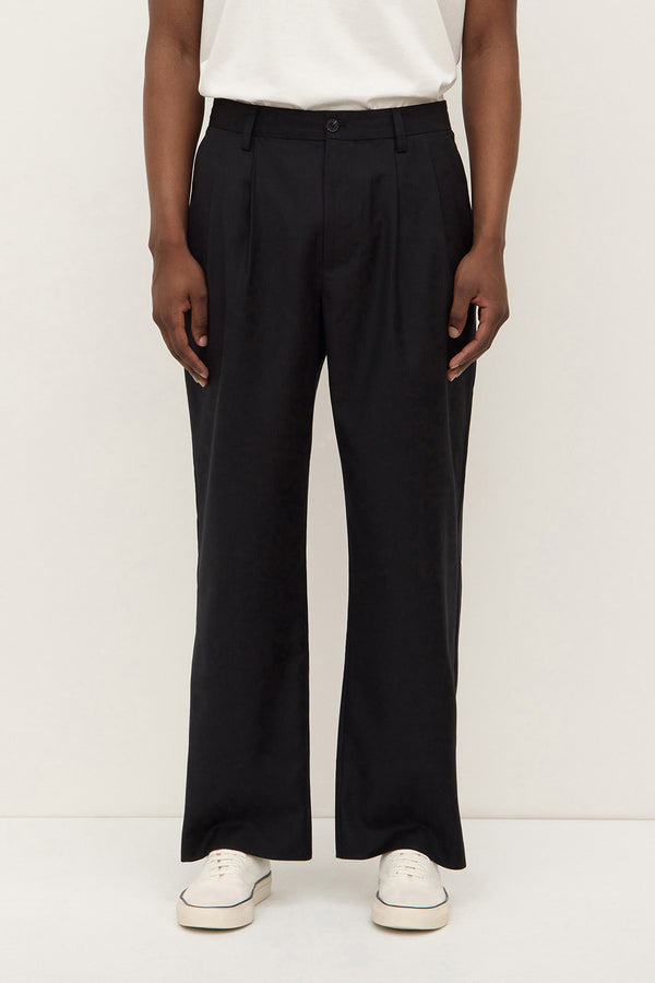Mason Wool Pant Black-2