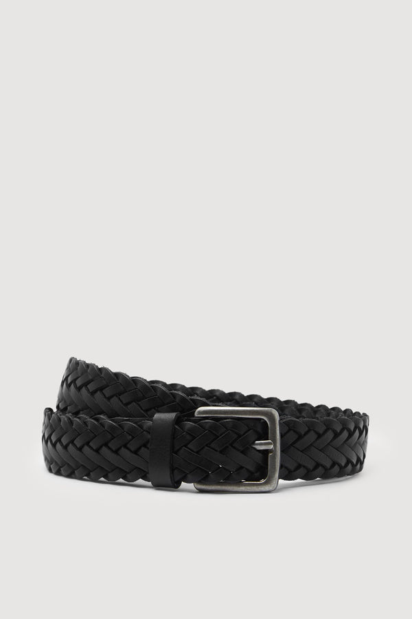 Mens Braided Leather Belt