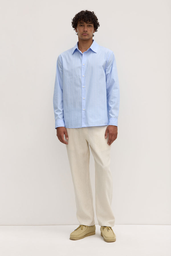 Mens Otis Poplin Stripe Shirt