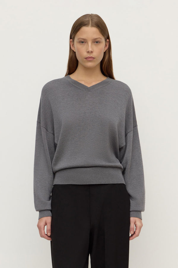 Mira_V_Neck_Sweater_Dark_Grey_Marle_1567