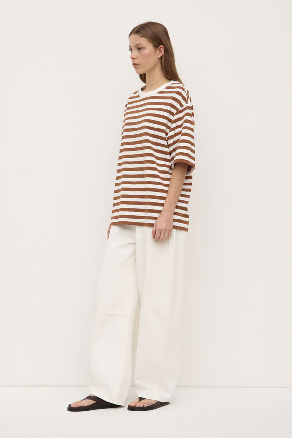 Monte_Stripe_Cotton_Short_Sleeve_Tee_Earth_Antique_White_0750