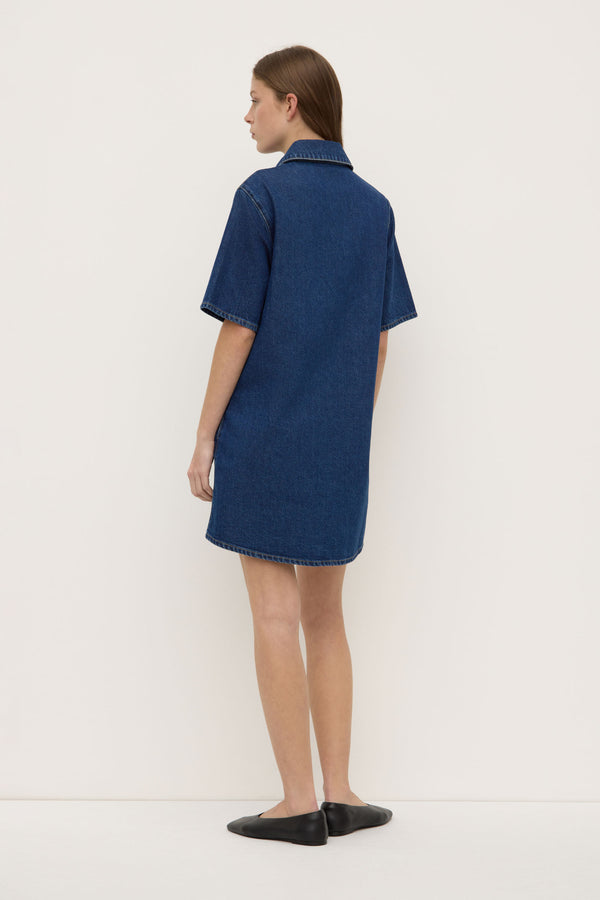 Neera Denim Mini Shirt Dress