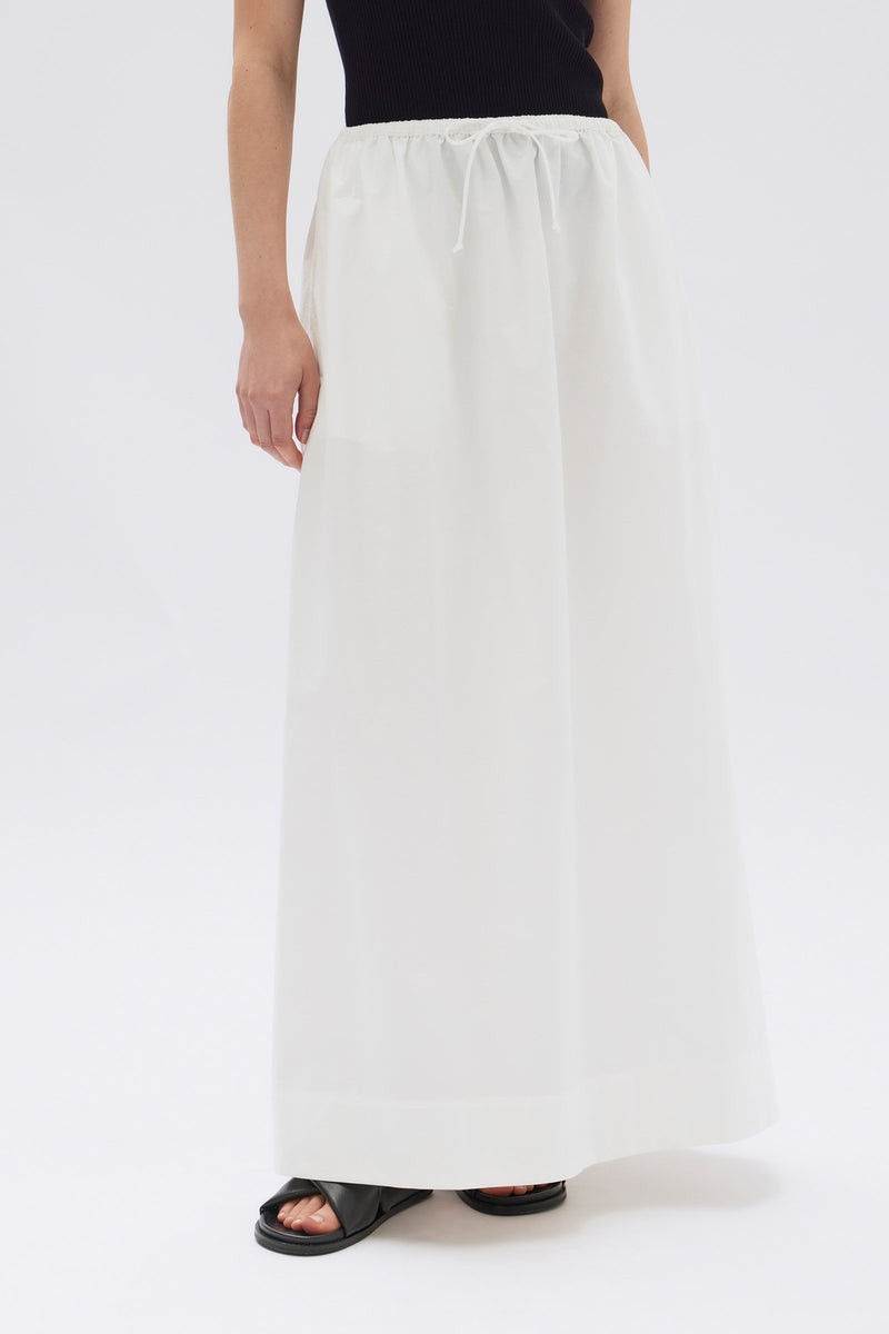 Womens Philipa Poplin Midi Skirt White | Assembly Label NZ – Assembly ...