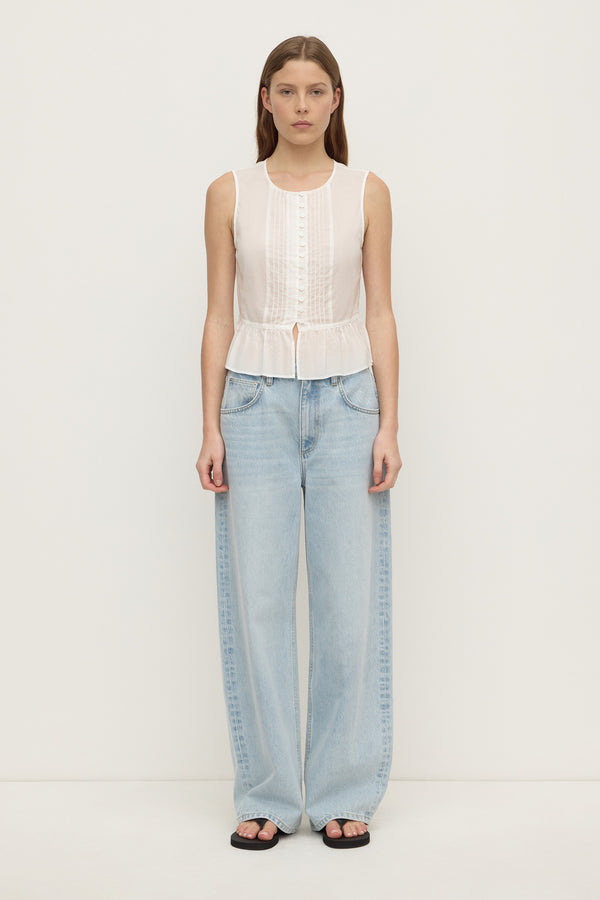 Quinn_Voile_Pleat_Top_White_1548