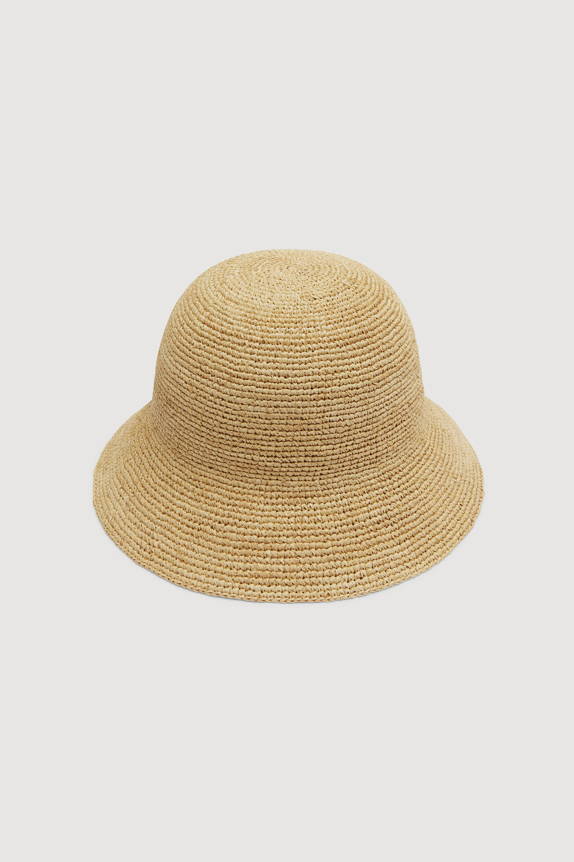 BUCKET HAT IN BLACK RAFFIA 653606