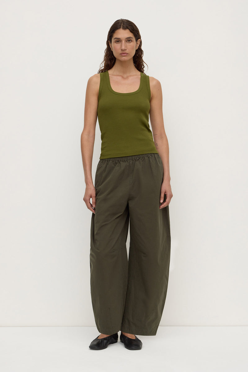 Womens Robyn Scoop Neck Rib Tank Grove | Assembly Label – Assembly ...