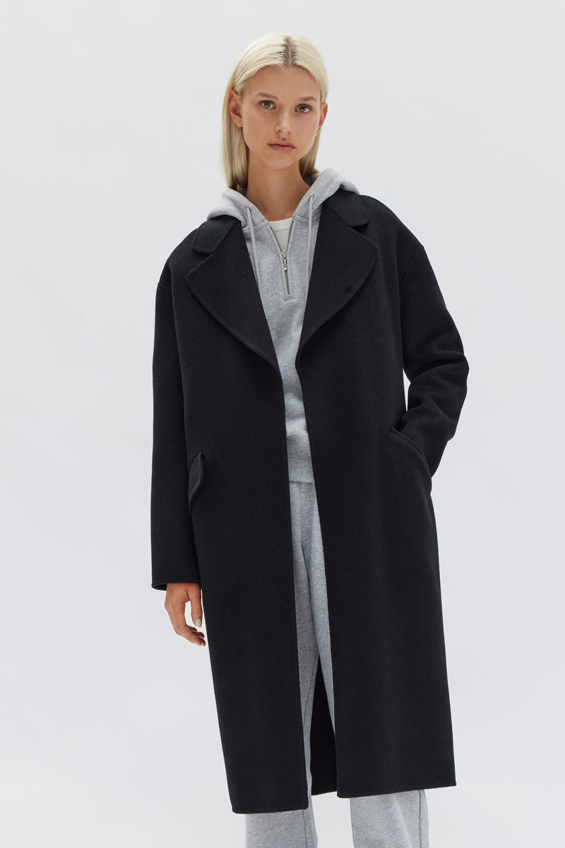 Womens Sadie Single Breasted Coat Black | Assembly Label NZ – Assembly ...