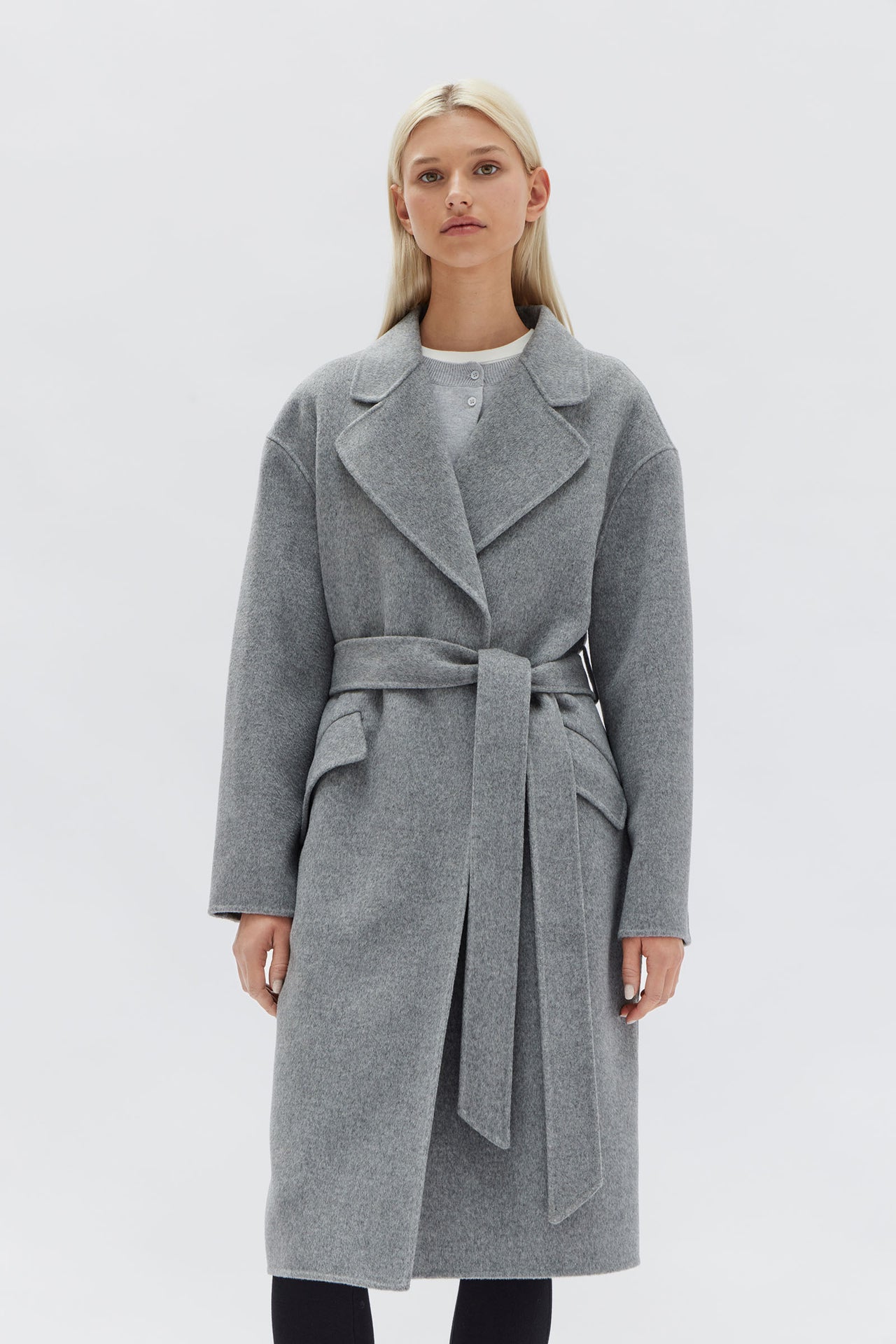 Womens Sadie Single Breasted Coat Grey | Assembly Label NZ – Assembly ...