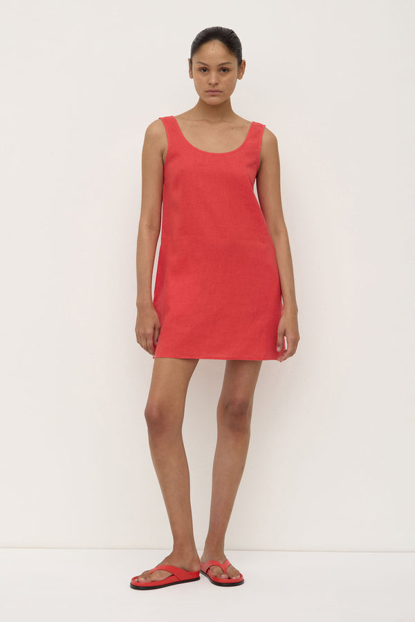 Selma_Linen_Mini_Dress_Chilli_0133