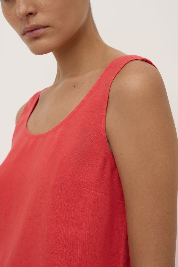 Selma_Linen_Mini_Dress_Chilli_0143