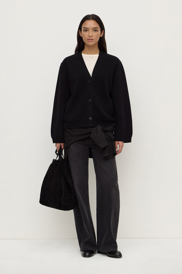 Tamsin Wool Cashmere Knit Cardigan