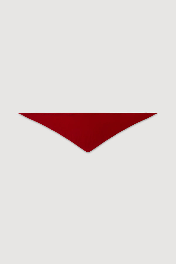 Triangular Cashmere Scarf Red-1