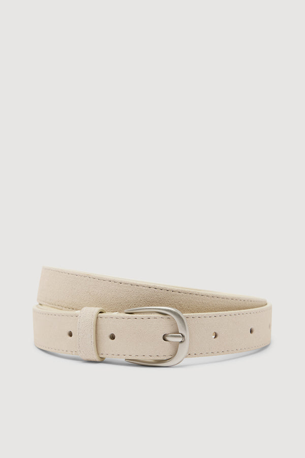 Womens Slim Suede Belt