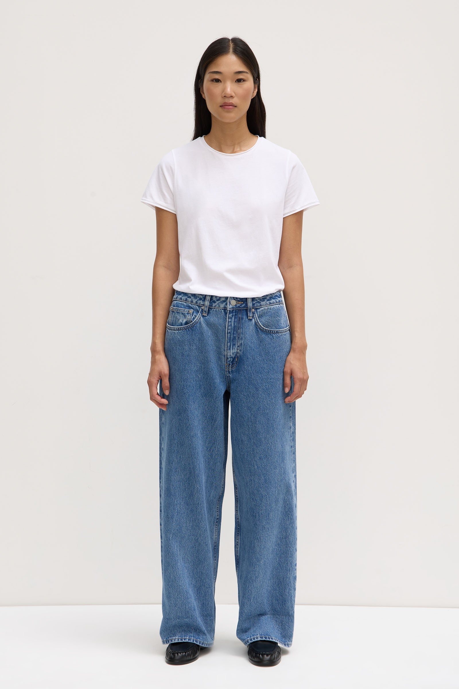 Womens Boyfriend Jean Dark Stone | Assembly Label NZ – Assembly