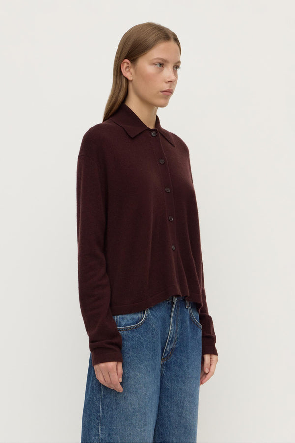 Wool Cashmere Knit Cardigan