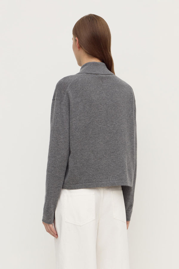 Wool Cashmere Knit Cardigan