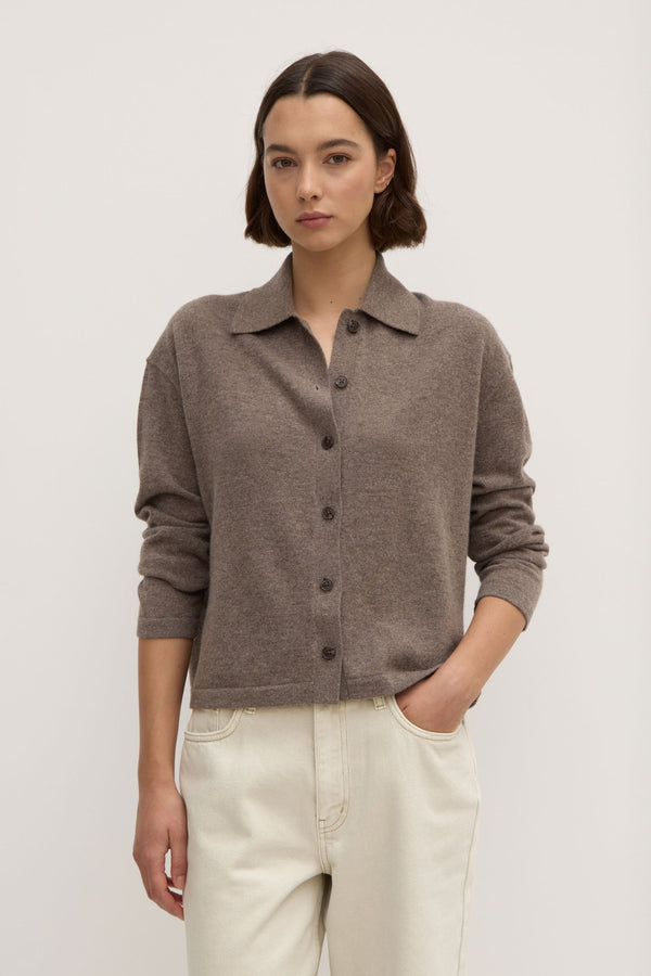 Wool Cashmere Knit Cardigan