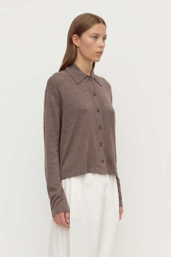 Wool Cashmere Knit Cardigan