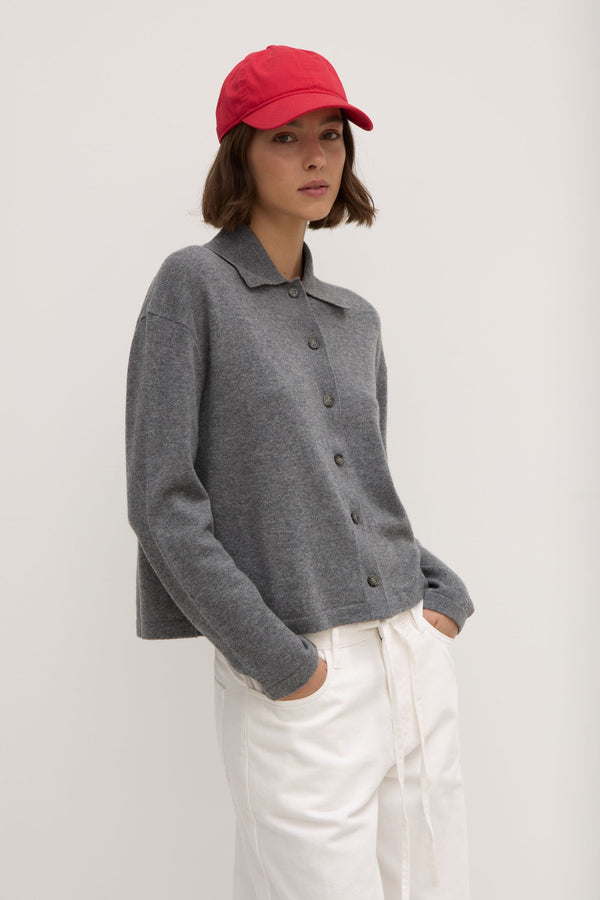 Wool Cashmere Knit Cardigan