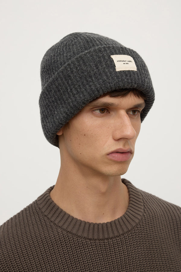 Wool Rib Beanie