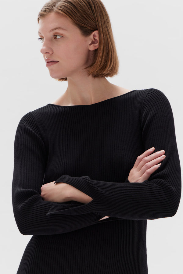Bateau Knit Dress